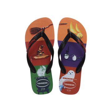 Havaianas Harry Potter Flip Flops Black/Black Flip Flops Front View