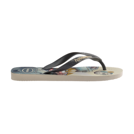 Havaianas Harry Potter Flip Flops Beige/Gray Steel Flip Flops Detail View