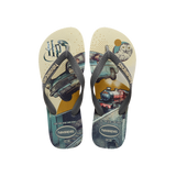 Havaianas Harry Potter Flip Flops Beige/Gray Steel Flip Flops Front View