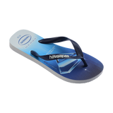 Havaianas Top Heróis Dc White/Navy Blue Flip Flops Side View
