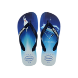 Havaianas Top Heróis Dc White/Navy Blue Flip Flops Front View