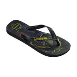 Havaianas Top Heróis Dc Black/Black/Black Flip Flops Side View