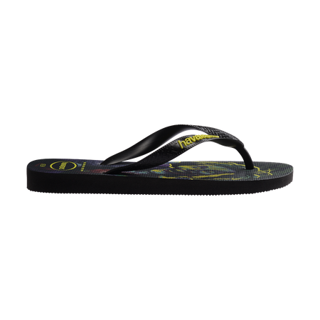 Havaianas Top Heróis Dc Black/Black/Black Flip Flops Detail View