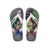 Havaianas Kids Minecraft Gray Steel/White Flip Flops Front View