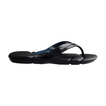 Havaianas Power 2.0 Black/Indigo Blue Flip Flops Detail View