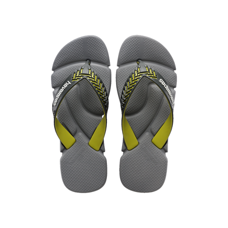 Havaianas Power 2.0 Steel Grey/Graphite Flip Flops Front View