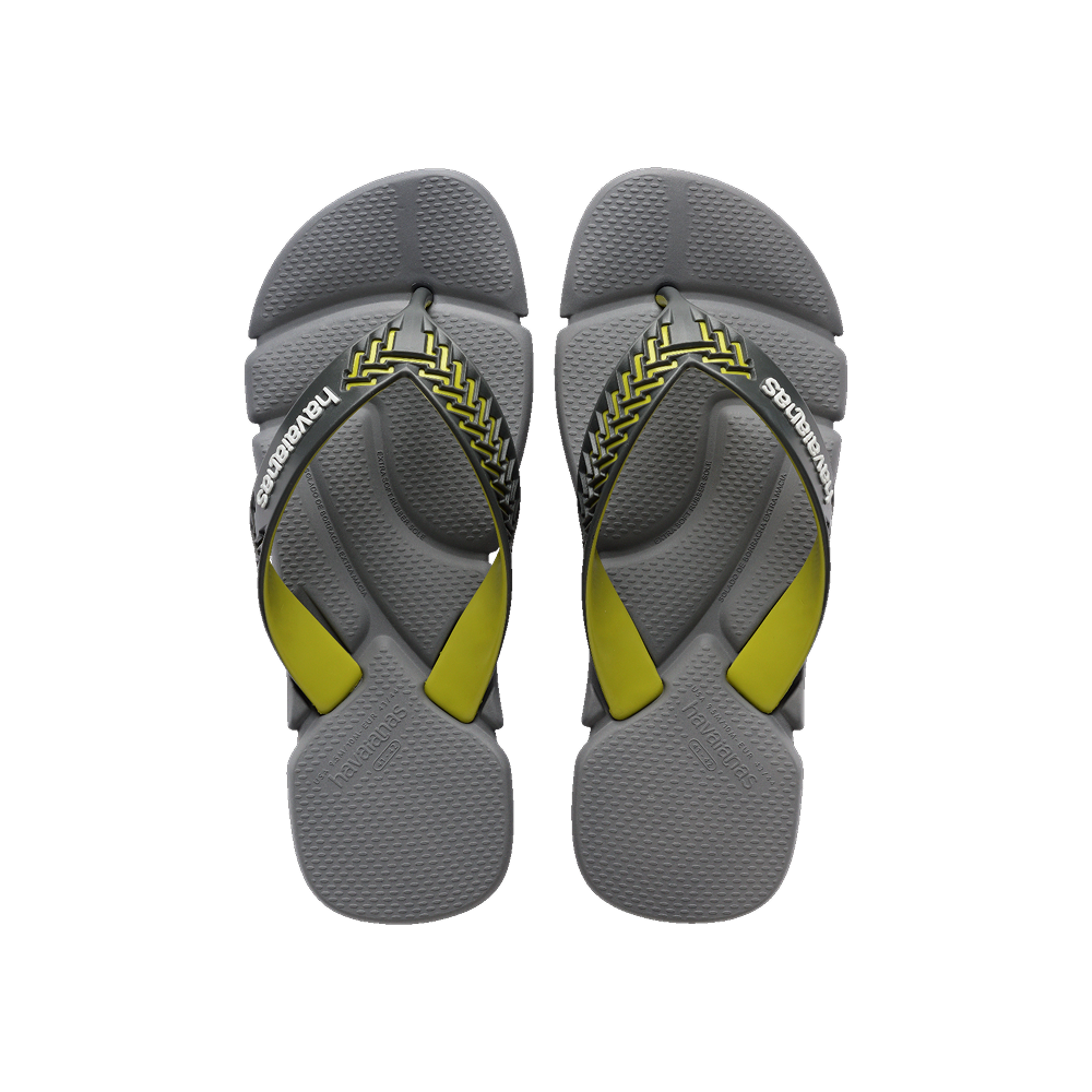 Havaianas Power 2.0 Steel Grey/Graphite Flip Flops Front View