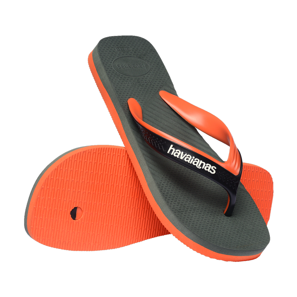 Havaianas Havaianas Dual Green Olive/Green Olive Flip Flops Pair Shot