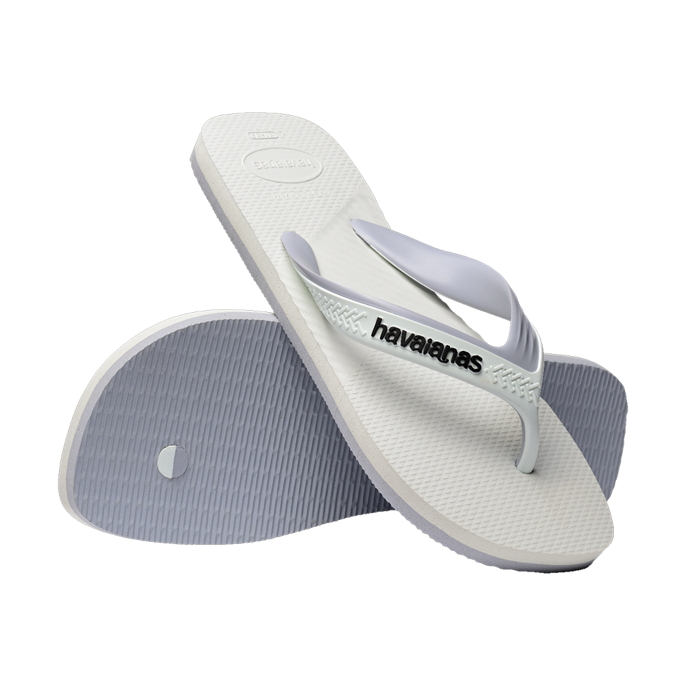Havaianas Havaianas Dual White / Grey Ice Flip Flops Pair Shot