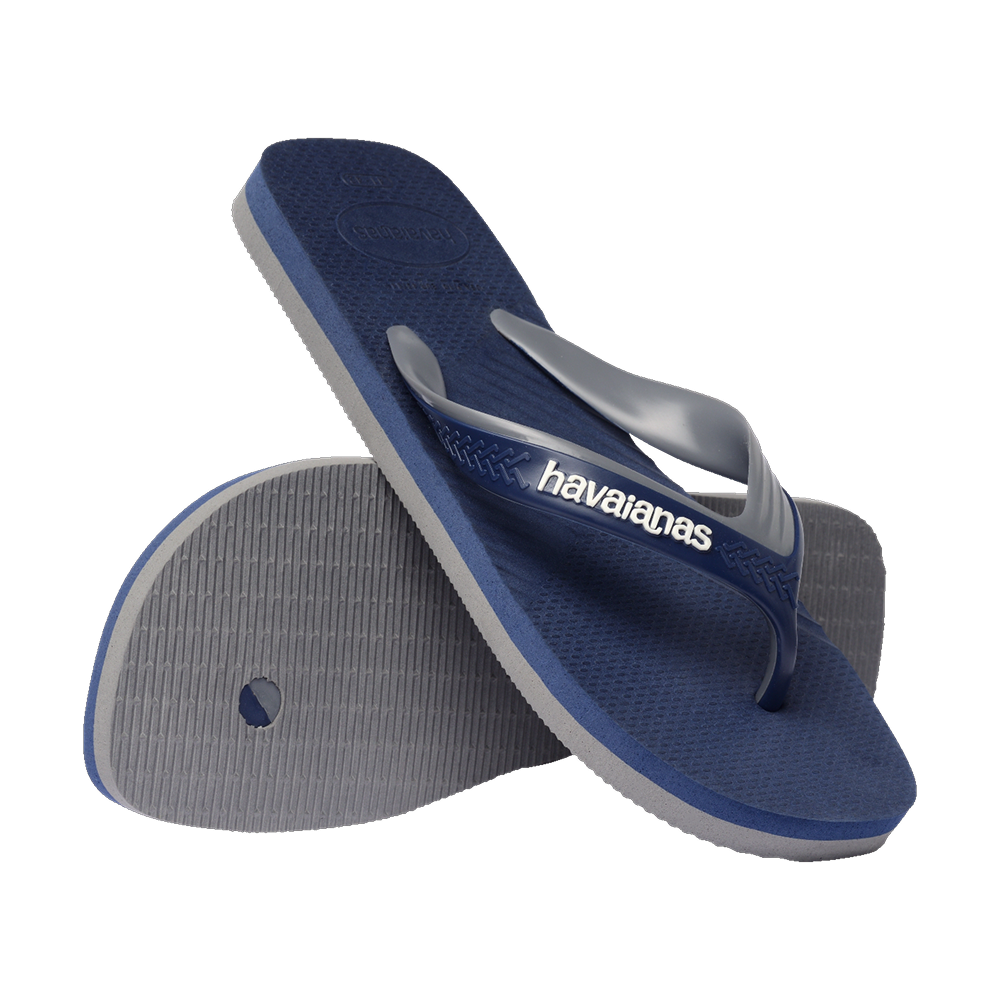 Havaianas Havaianas Dual Navy Blue/Steel Grey Flip Flops Pair Shot