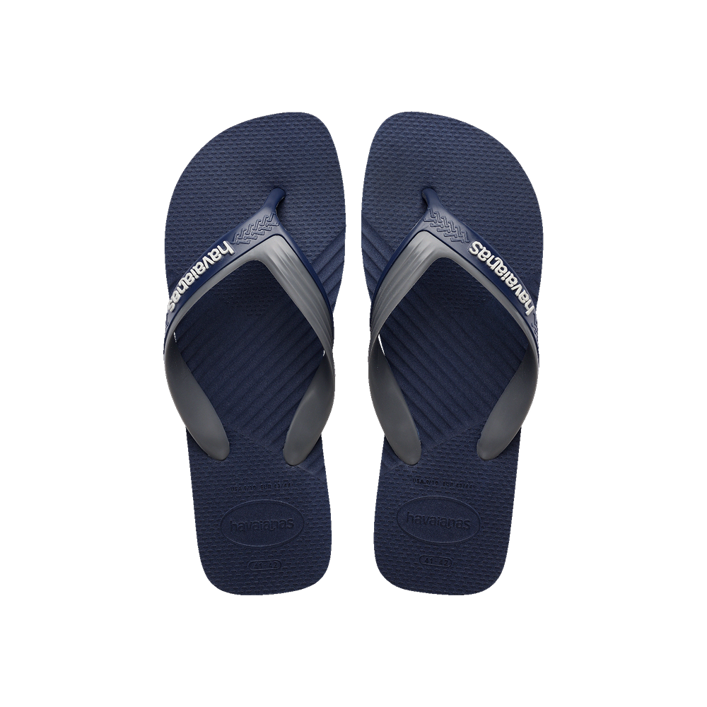 Havaianas Havaianas Dual Navy Blue/Steel Grey Flip Flops Front View