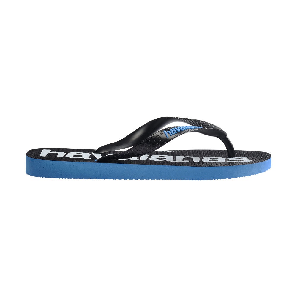 Havaianas Top Logomania 2 Brilliant Blue Flip Flops Detail View