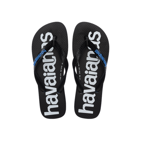 Havaianas Top Logomania 2 Brilliant Blue Flip Flops Front View