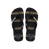 Havaianas Top Pride Black/Black/White Flip Flops Front View