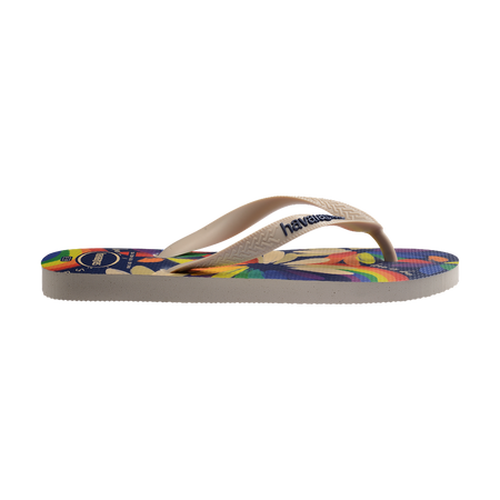 Havaianas Top Pride Beige Straw/Beige Straw Flip Flops Detail View