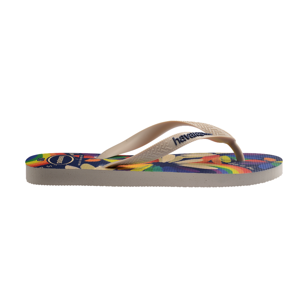 Havaianas Top Pride Beige Straw/Beige Straw Flip Flops Detail View