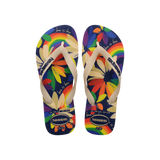 Havaianas Top Pride Beige Straw/Beige Straw Flip Flops Front View