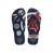 Havaianas Top Marvel Logomania Navy Blue/Navy Blue/Navy Blue Flip Flops Front View