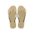 Havaianas Slim Glitter Ii Sand Grey Flip Flops Front View