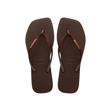 Slim Square Glitter Flip Flops