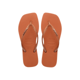 Slim Square Glitter Flip Flops