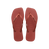 Slim Square Logo Metallic Flip Flops