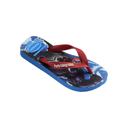 Havaianas Kids Top Marvel Ii Brilliant Blue Flip Flops Side View