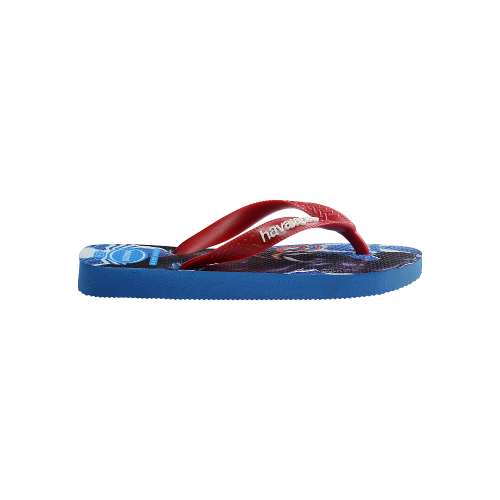 Havaianas Kids Top Marvel Ii Brilliant Blue Flip Flops Detail View