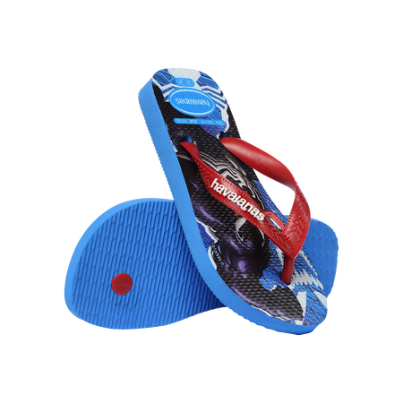Havaianas Kids Top Marvel Ii Brilliant Blue Flip Flops Pair Shot