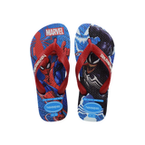 Havaianas Kids Top Marvel Ii Brilliant Blue Flip Flops Front View