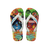 Havaianas Kids Top Marvel Ii White/White/Blue Flip Flops Front View
