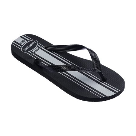 Havaianas Color Essential Flip Flops Black/Black Flip Flops Side View