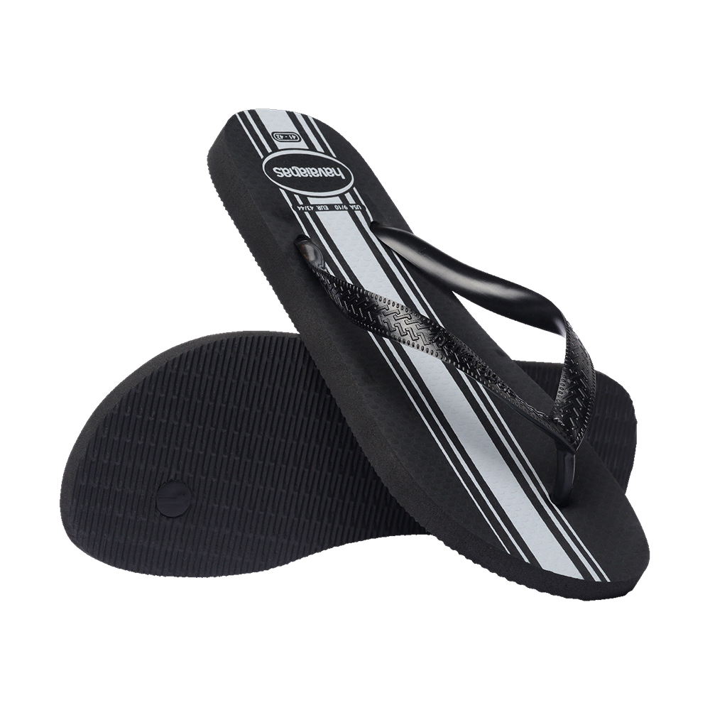 Havaianas Color Essential Flip Flops Black/Black Flip Flops Pair Shot