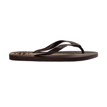 Havaianas Color Essential Flip Flops Dark Brown/Dark Brown Flip Flops Detail View
