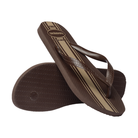 Havaianas Color Essential Flip Flops Dark Brown/Dark Brown Flip Flops Pair Shot