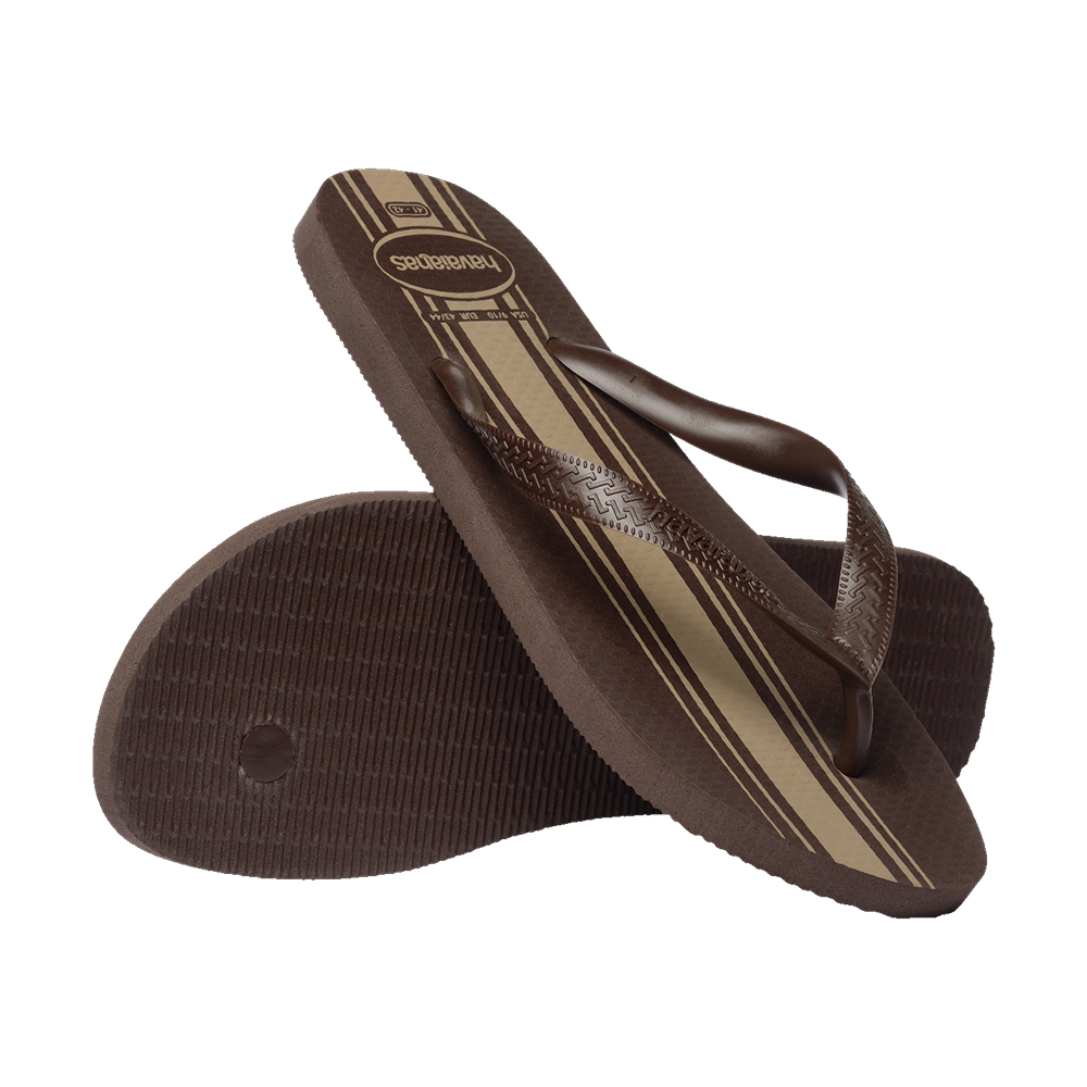Havaianas Color Essential Flip Flops Dark Brown/Dark Brown Flip Flops Pair Shot