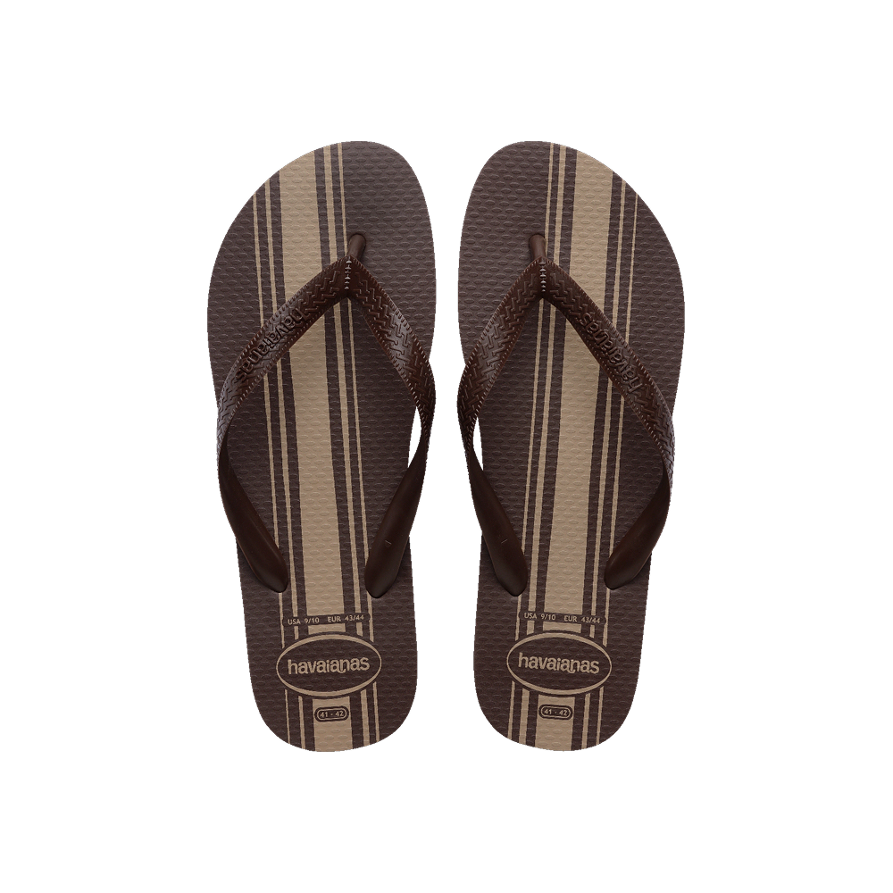 Havaianas Color Essential Flip Flops Dark Brown/Dark Brown Flip Flops Front View