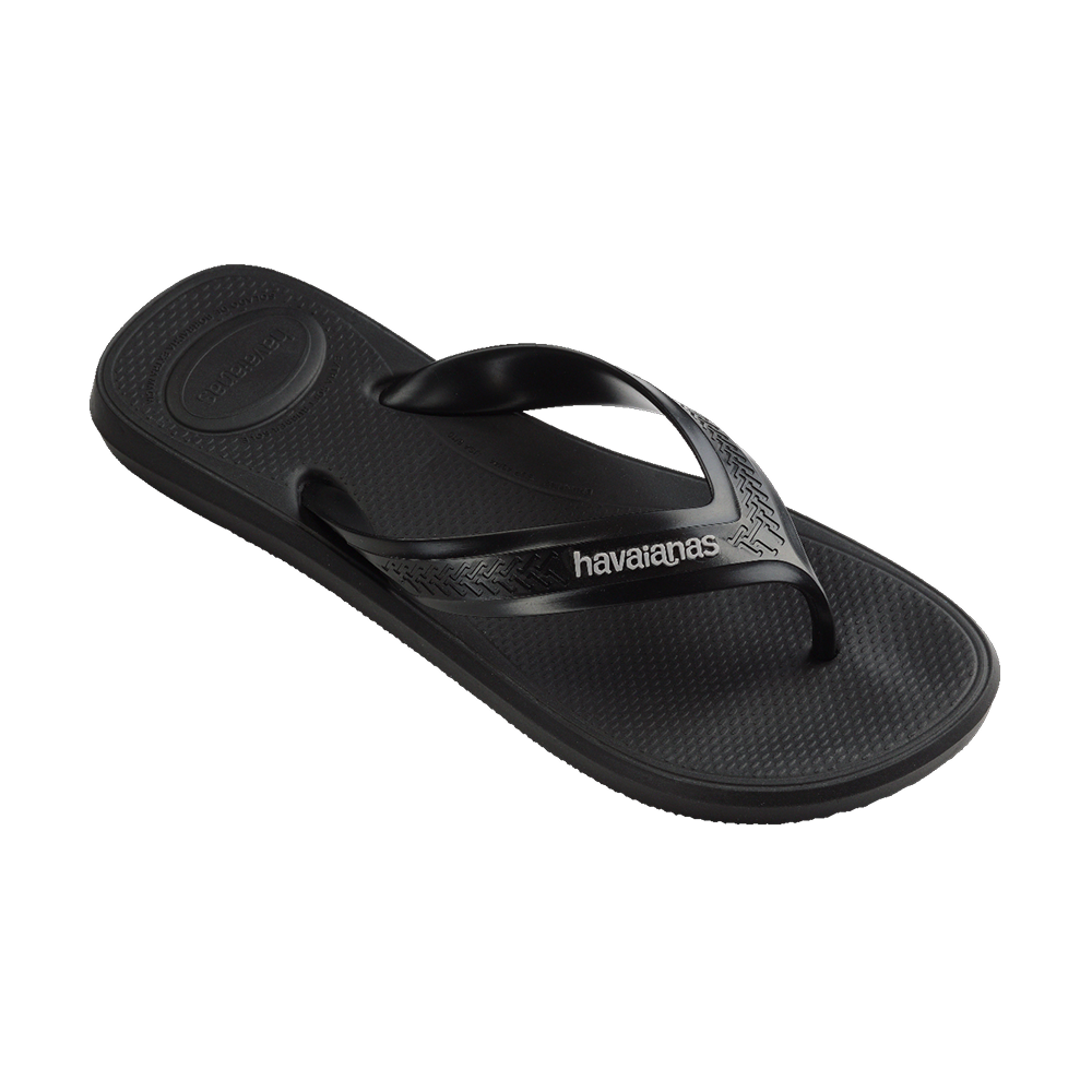 Havaianas Top Max Comfort Flip Flops Black Flip Flops Side View
