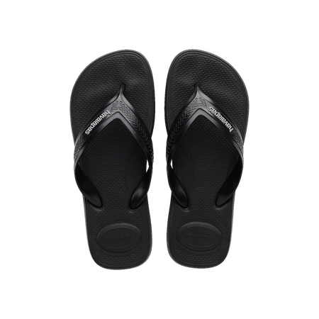 Havaianas Top Max Comfort Flip Flops Black Flip Flops Front View