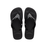 Havaianas Top Max Comfort Flip Flops Black Flip Flops Front View