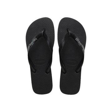 Top Rubber Logo Filete Flip Flops