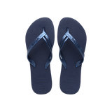 Havaianas Elegance Navy Blue Flip Flops Front View