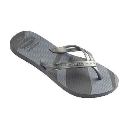 Havaianas Elegance Print New Graphite Flip Flops Side View