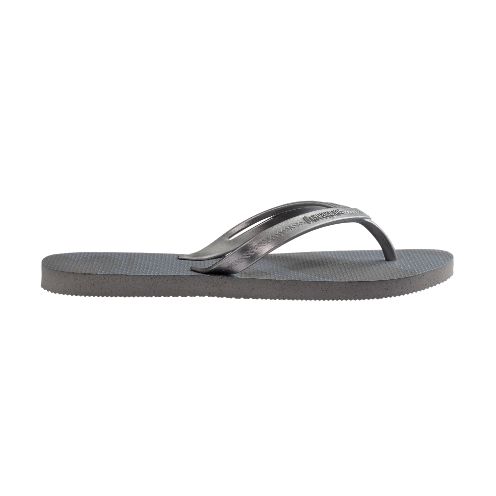 Havaianas Elegance Print New Graphite Flip Flops Detail View