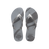 Havaianas Elegance Print New Graphite Flip Flops Front View