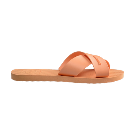 Havaianas Aqua Sandals Peach Flip Flops Detail View