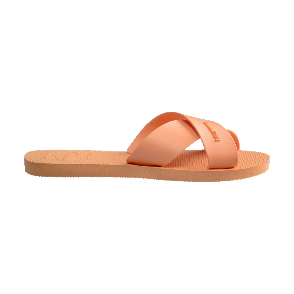 Havaianas Aqua Sandals Peach Flip Flops Detail View