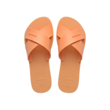 Havaianas Aqua Sandals Peach Flip Flops Front View