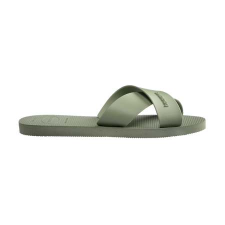 Havaianas Aqua Sandals Smoke Green Flip Flops Detail View