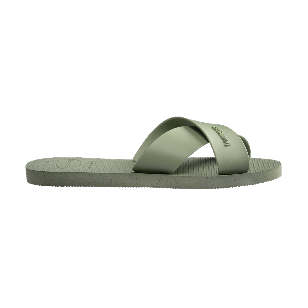 Havaianas Aqua Sandals Smoke Green Flip Flops Detail View